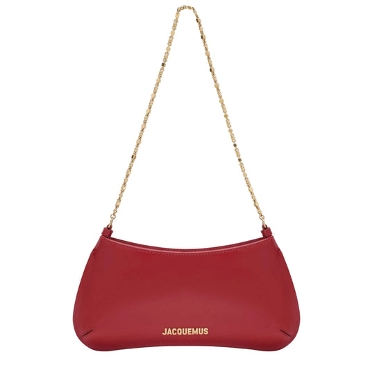 JACQUEMUS RED LE PETIT BISOU CHAINE BAG