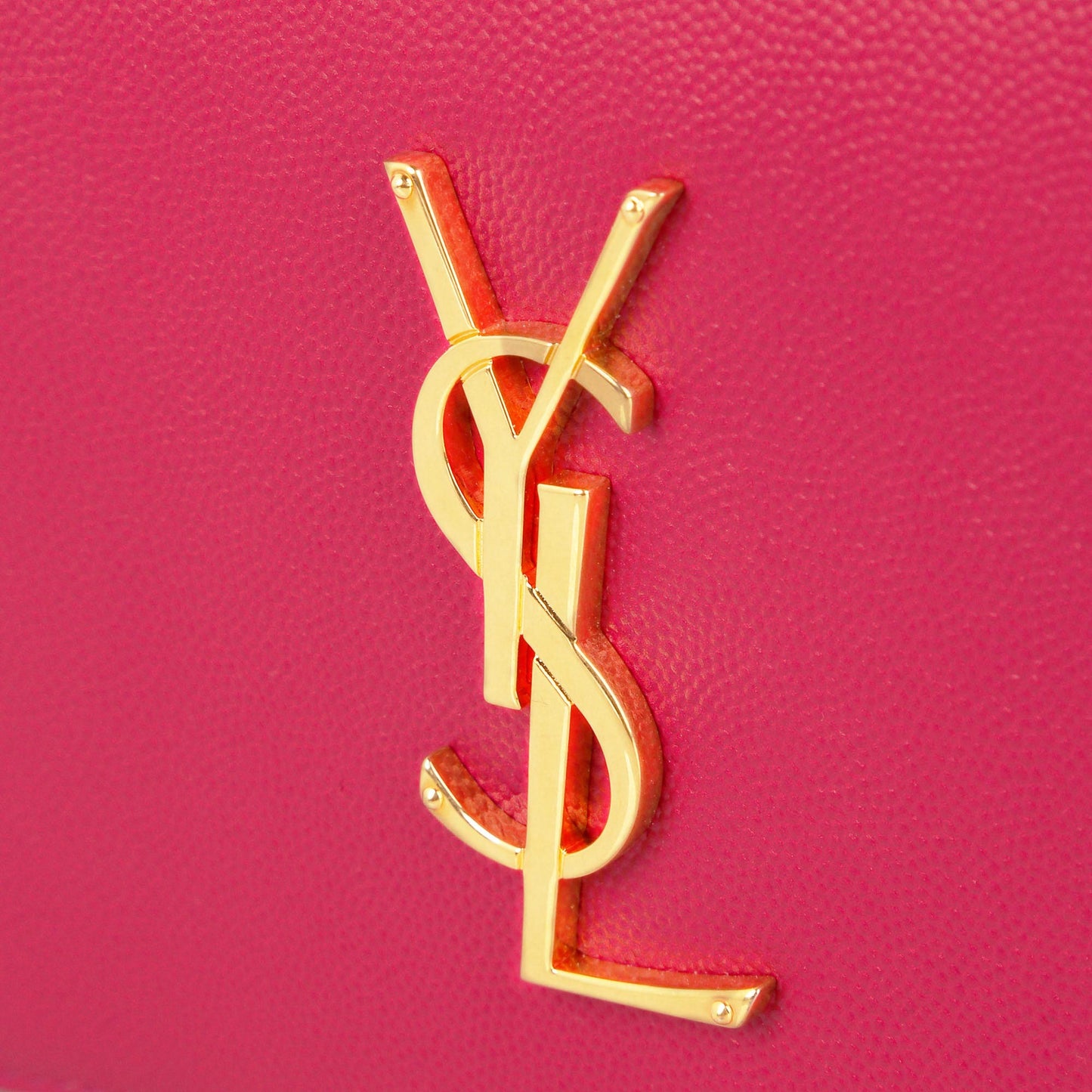 SAINT LAURENT PINK CLASSIC KATE MONOGRAM CLUTCH