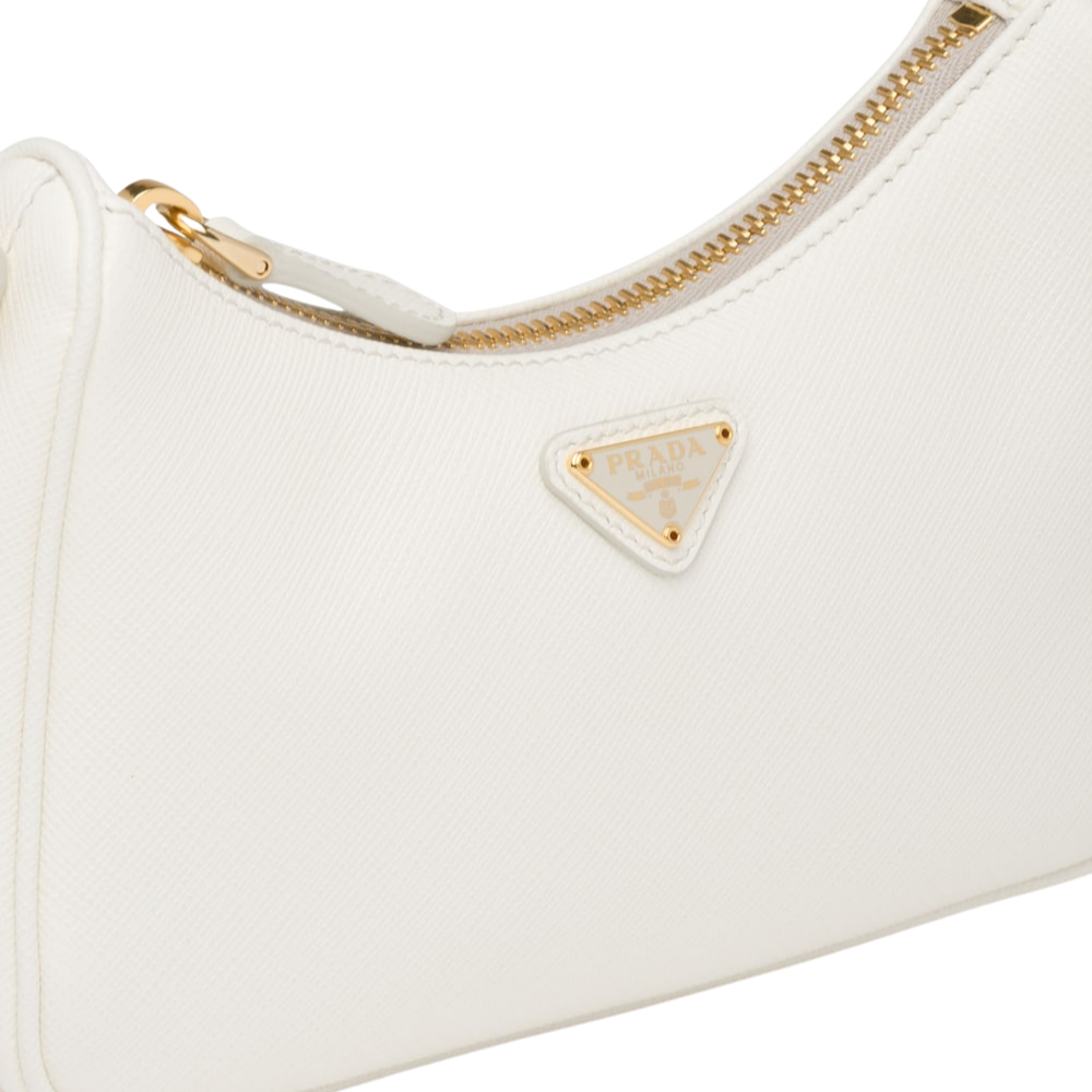 PRADA CREAM SAFFIANO LEATHER MINI