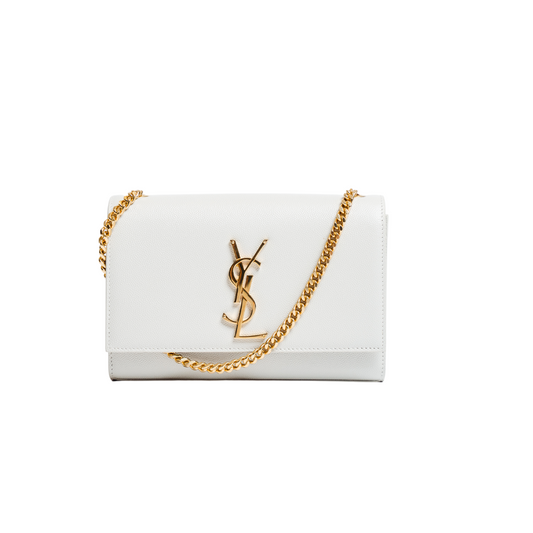 SAINT LAURENT CREAM KATE SMALL BAG