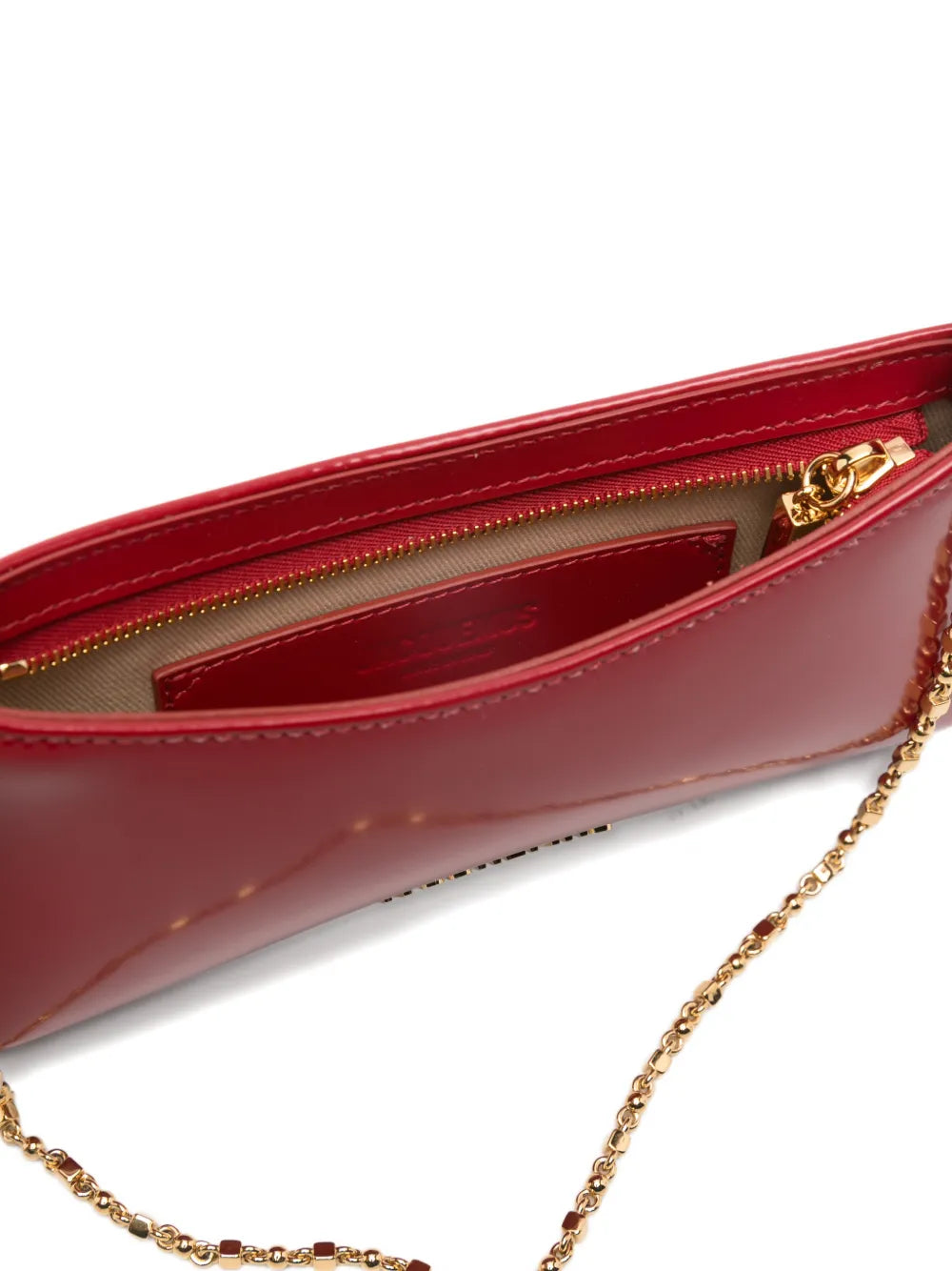 JACQUEMUS RED LE PETIT BISOU CHAINE BAG