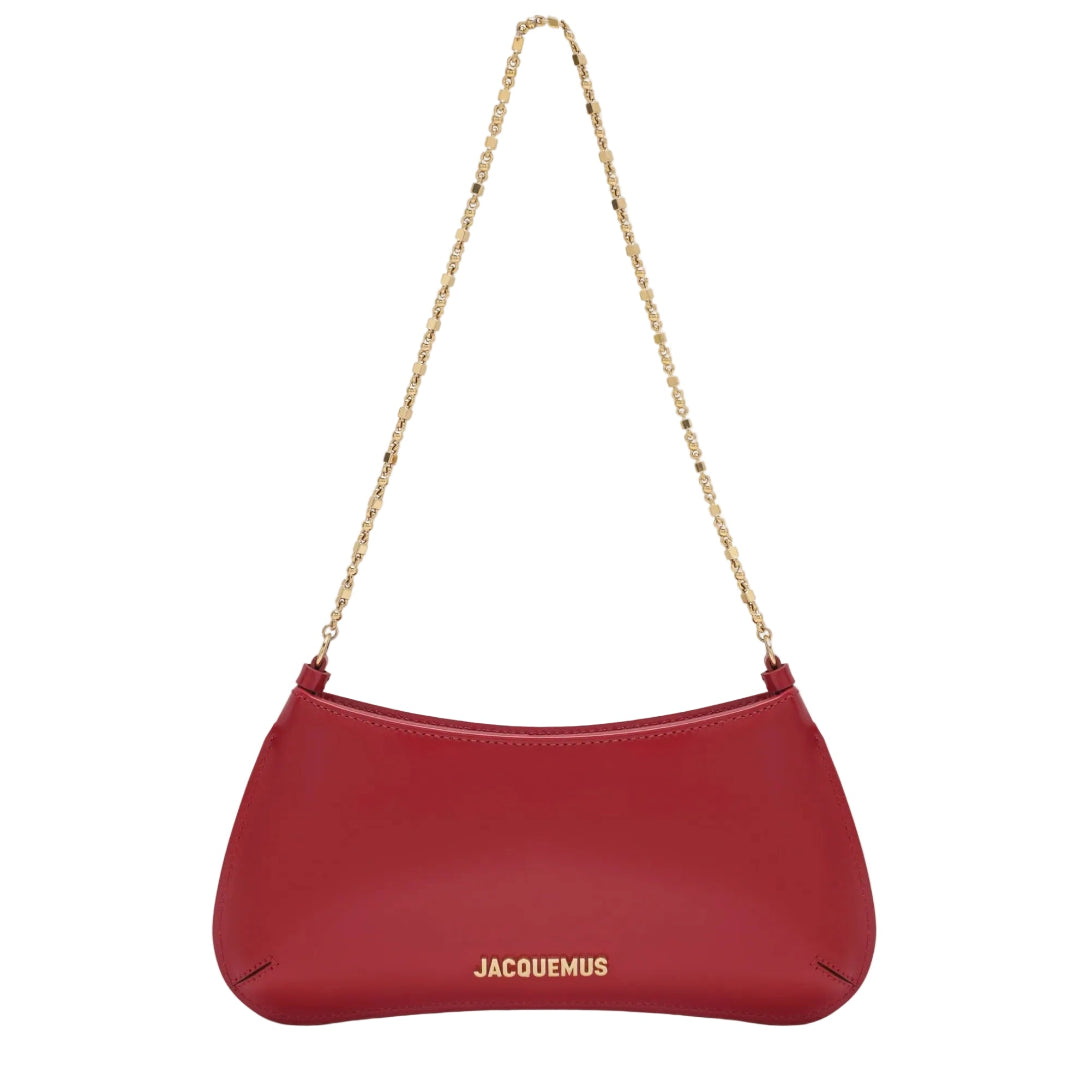 JACQUEMUS RED LE PETIT BISOU CHAINE BAG