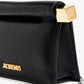 JACQUEMUS BLACK ROND CARRÉ SMALL CLUTCH BAG