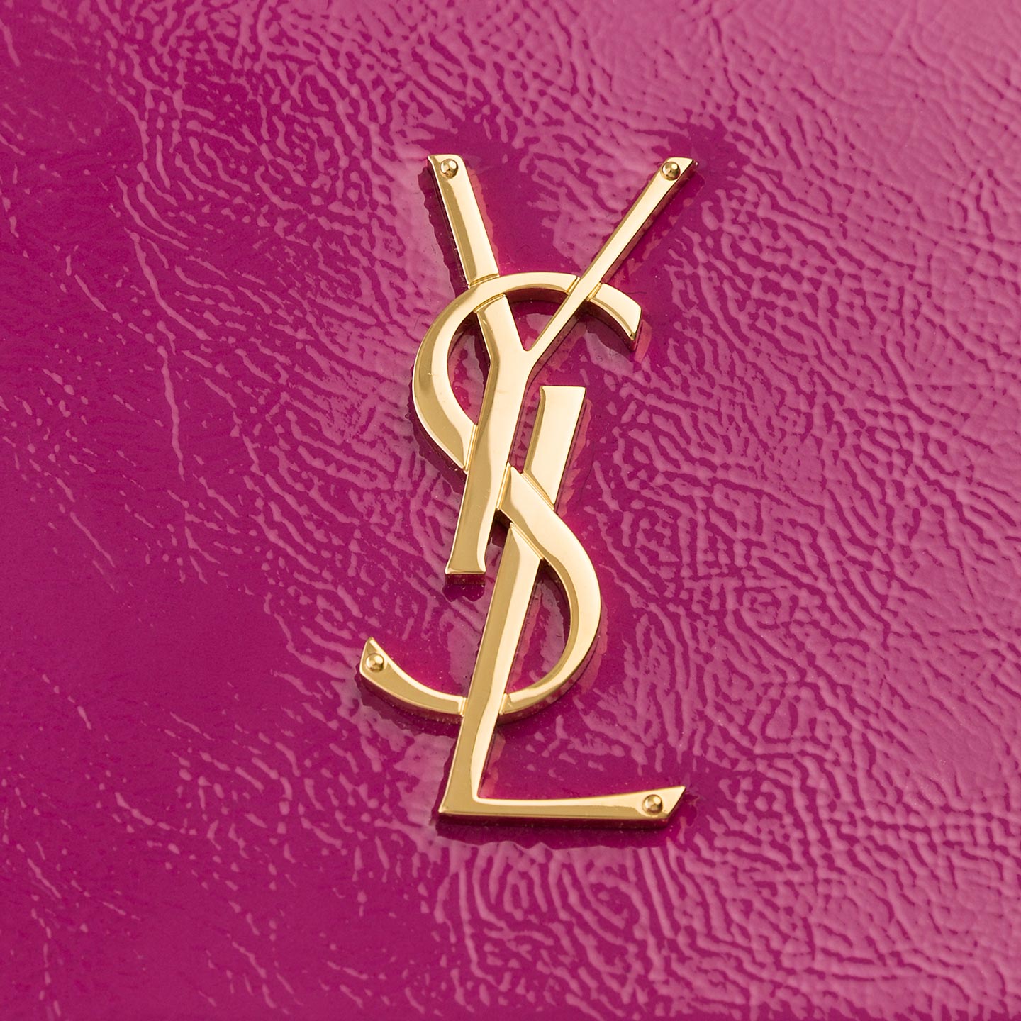 SAINT LAURENT MAGENTA CLASSIC KATE MONOGRAM CLUTCH